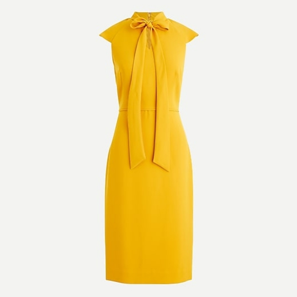 (Tall) NWT J.Crew Ruffle-Front Crepe Sheath Dress